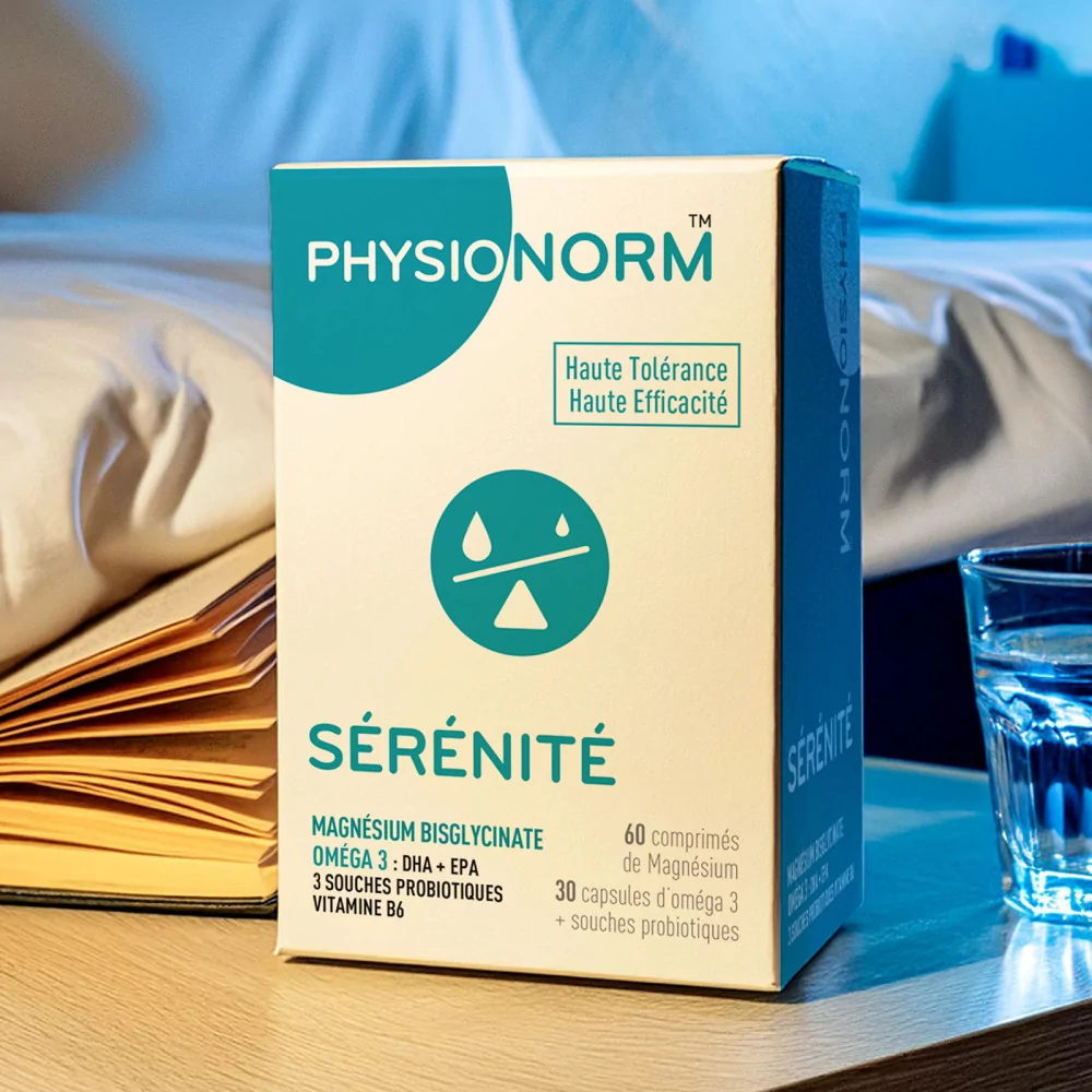 PHYSIONORM™ Sérénité | Magnésium bisglycinate, Oméga 3, Probiotiques