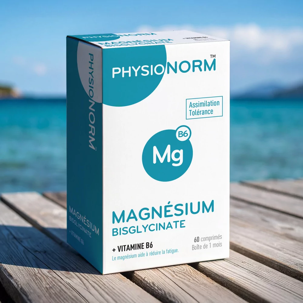Physionorm Magnésium – Bisglycinate + Vitamine B6 pour réduire la fatigue